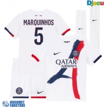 Paris Saint-Germain Marquinhos #5 Gostujuci Dres za djecu 2025-26 Kratak Rukav (+ Kratke hlače)